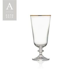 Gold Trim Water Goblet