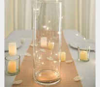 14" Glass Cylinder Vase