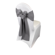 Gray Polyester Chair Sashes
