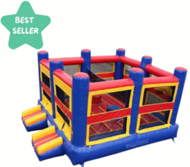 4 in 1 Jumper with Jousting, Volleyball and Basketball