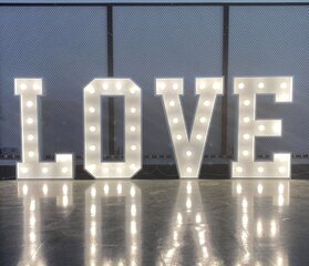 48" Love Lighted Marquee Letters for Indoors