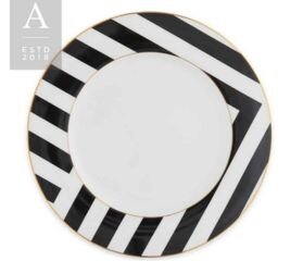 11" Striped Dinner Plate