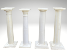White Wedding Pillars
