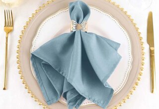 Dusty Blue Cloth Dinner Napkin