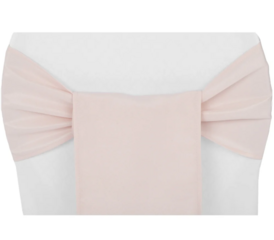 Blush Polyester Chair Sash