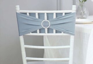 Dusty Blue Chair Sash with Buckle