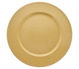 13" Gold Round Charger