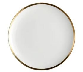 10 1/2" Gold Trim Dinner Plate