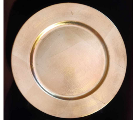 13" Gold Round Charger