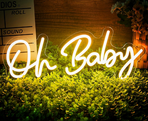 Oh Baby Lighted Sign