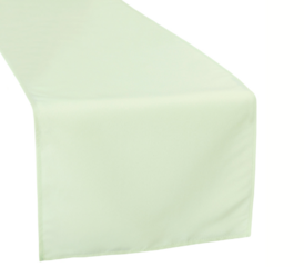 Sage Green Polyester Table Runner