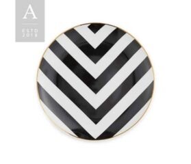 8" Striped Salad Plate