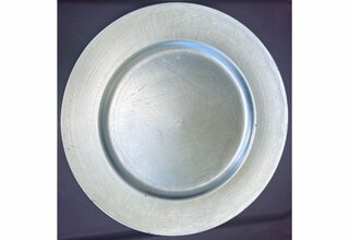 13" Silver Round Charger