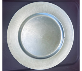 13" Silver Round Charger