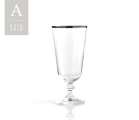 Silver Trim Water Goblet