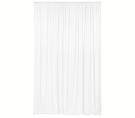 White Spandex Drape Curtain 5x12