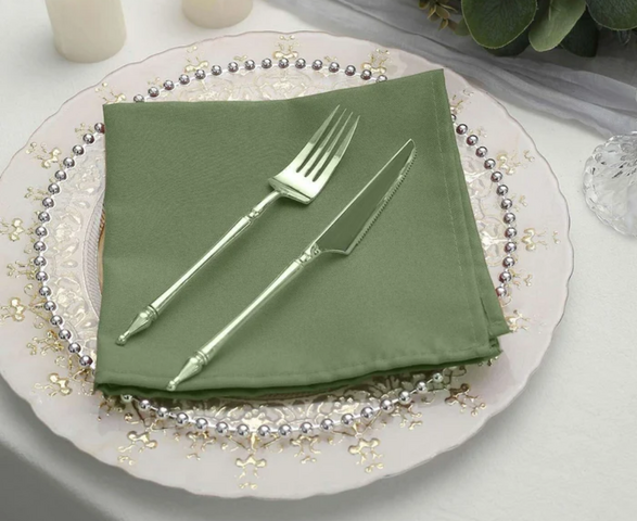 Olive Green Cloth Dinner Napkin
