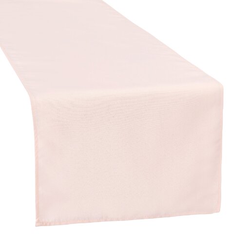 Blush Polyester Table Runner