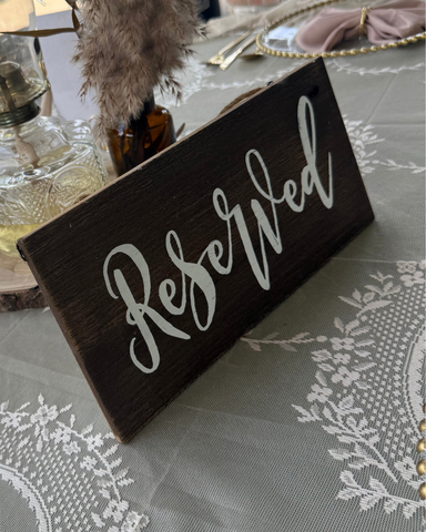 Reserved Sign