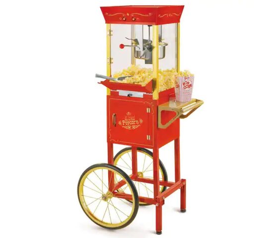 Popcorn Popper with Rolling Cart