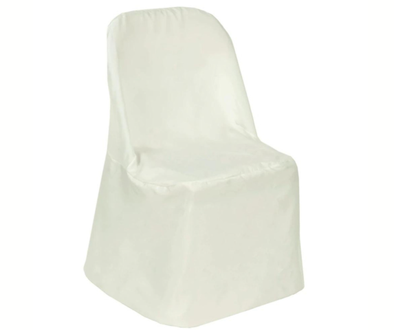 White Round Top Chair Covers