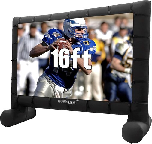 Inflatable Projector Movie Screen w/ Projector