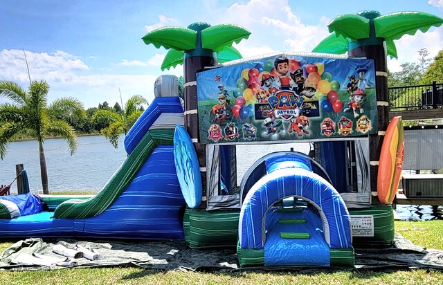 6-in-1 PAW PATROL Tropical DOUBLE LANE Water Combo