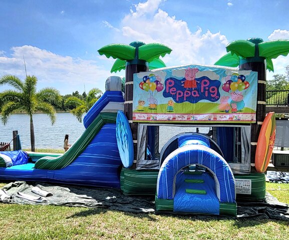 6-in-1 Peppa Pig Tropical DOUBLE LANE Water Combo