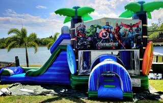 6-in-1 AVENGERS Tropical Double Lane Water Combo