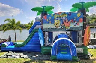6-in-1 SPONGEBOB Tropical Double Lane Water Combo