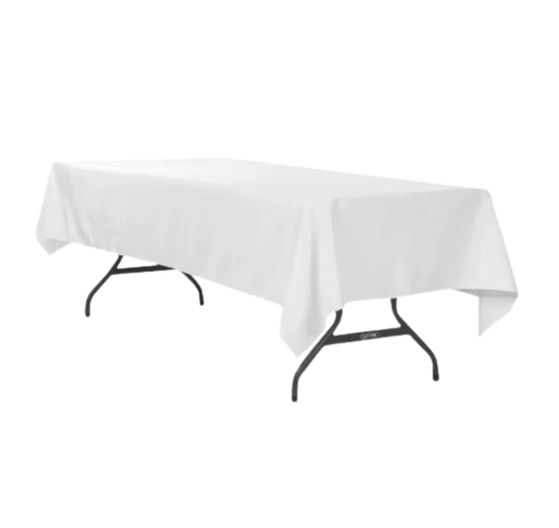 White rectangle linens