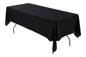 Black rectangle linens