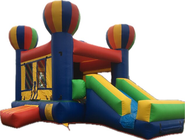 2-in-1 Balloon Mini Slide / Jumper Combo