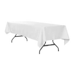 White rectangle linens