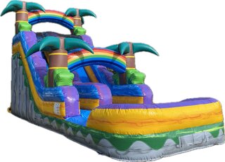 20’ Tropical Rainbow Water Slide