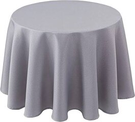 Round Silver  Gray Linens