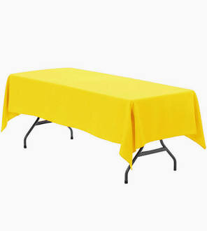 Yellow  Rectangle Linens