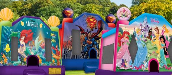 character themed bouncer rental