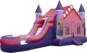 Princess Jump w/ water slide (can be used wet or dry)