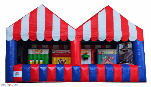 4 Game Inflatable Carnival Booth Style 2