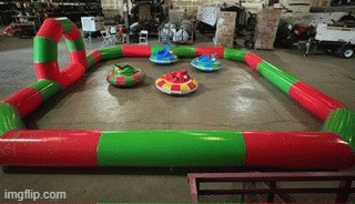 Bumper Cars with Track and 4 Cars