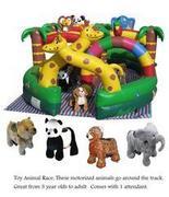 Jungle Animal Race Track with 4 Motorized Animals