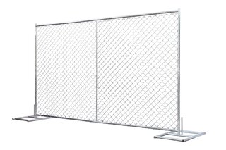 6ft x 10ft temporary chain link fence