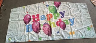happy birthday balloon 2 panel