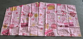 happy birthday pink princess panel