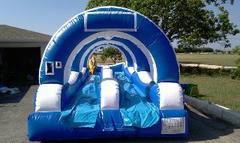 Double Slip and Slide with pool