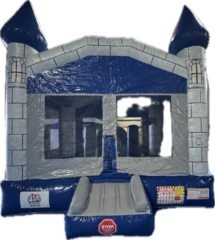Gray Castle w/ obstacles and hoop