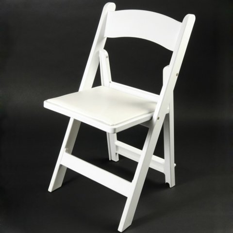 Adult White Resin Chair