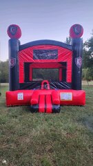15x15 Bounce House Red and Black
