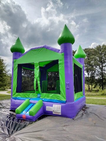 15x15 Purple Bounce House Castle 